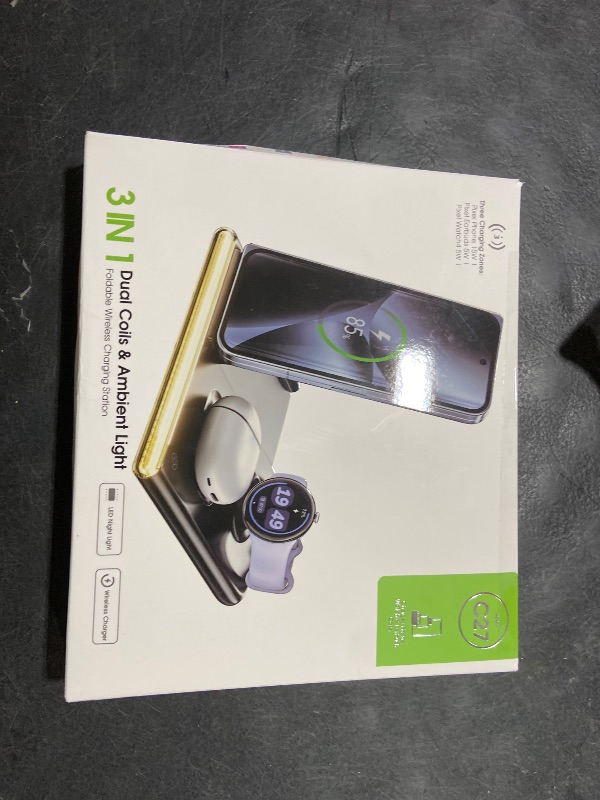Photo 1 of Aresh 3-in-1 Foldable Wireless Charging Station for Google Pixel Watch 5/4