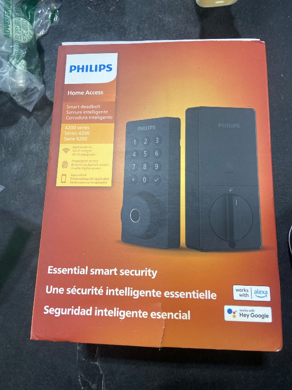 Photo 1 of PHILIPS Wi-Fi Smart Deadbolt Lock, Keyless Entry