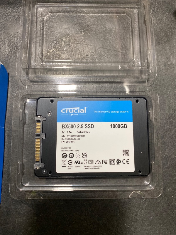 Photo 1 of Crucial BX500 2TB Internal SSD