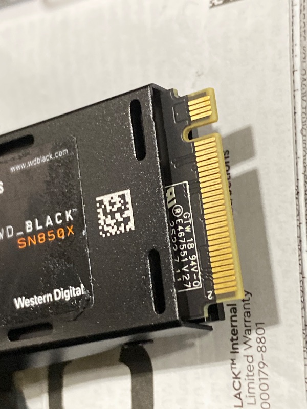 Photo 1 of WD_Black SN850X 4TB NVMe SSD