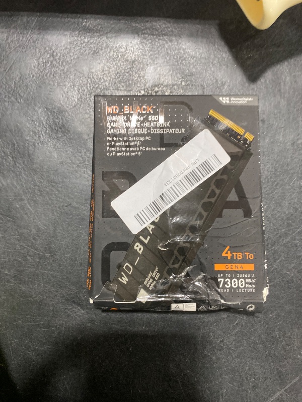 Photo 1 of WD_Black SN850X 4TB NVMe SSD