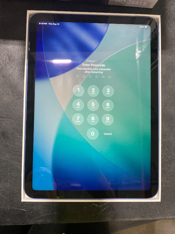 View 4 of Locked Apple iPad 11-inch 128GB Wi-Fi Blue