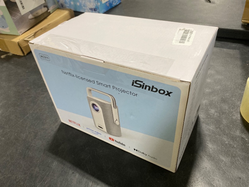 Photo 1 of iSinbox Short Throw 4K Projector with Netflix, Auto Focus, Dolby Audio