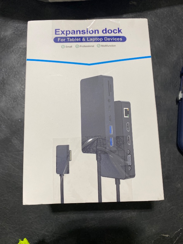 Photo 1 of Rocketek Surface Docking Station, 12-in-1 Triple Display USB C Hub