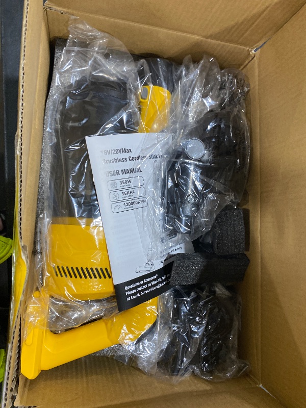 Photo 1 of ZEXAPE Cordless Stick Vacuum Cleaner (Tool Only) - Yellow