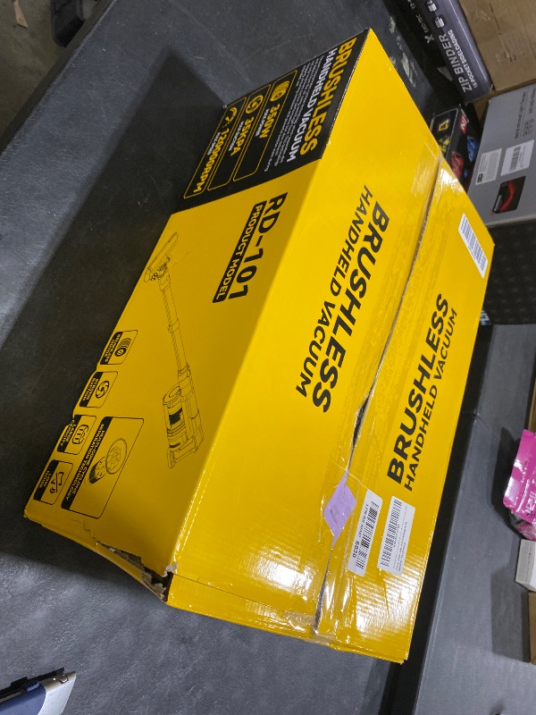Photo 1 of ZEXAPE Cordless Stick Vacuum Cleaner (Tool Only) - Yellow