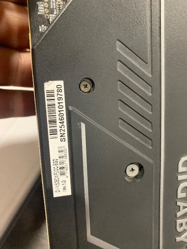 Photo 1 of GIGABYTE GeForce RTX 5060 WINDFORCE OC 8G Graphics Card, Cooling System, 8GB 128-bit GDDR7, PCIe 5.0, Manufactured by NVIDIA, DisplayPort & HDMI - Video Output Interface, GV-N5060WF2OC-8GD Video Card