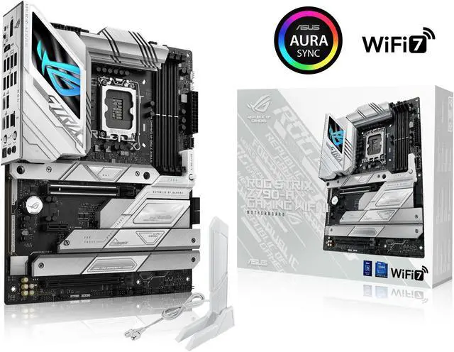 Photo 1 of ASUS ROG Strix Z790-A Gaming WiFi II (WiFI 7) LGA 1700(Intel 14th,13th & 12th Gen) ATX gaming motherboard(16 + 1+2 power stages, DDR5, 5X M.2 slots,