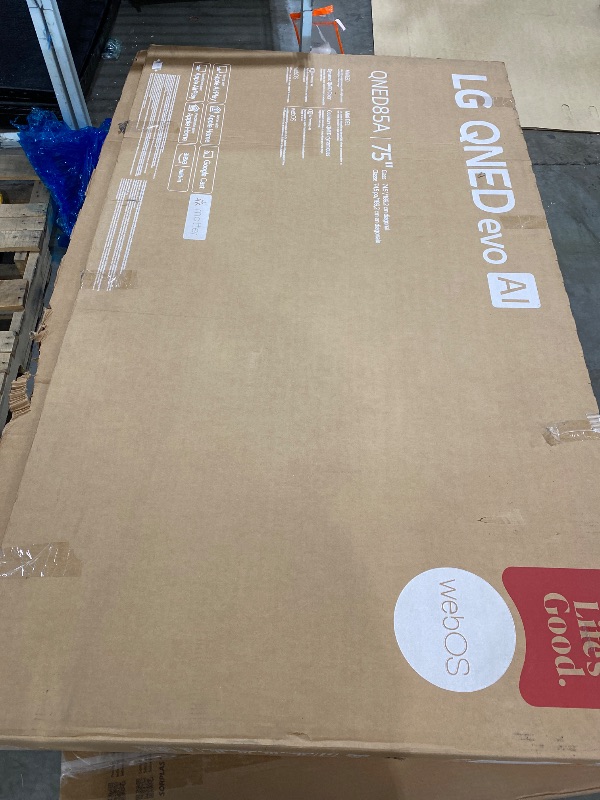 Photo 1 of LG 75-Inch QNED evo AI 4K Mini LED Smart TV