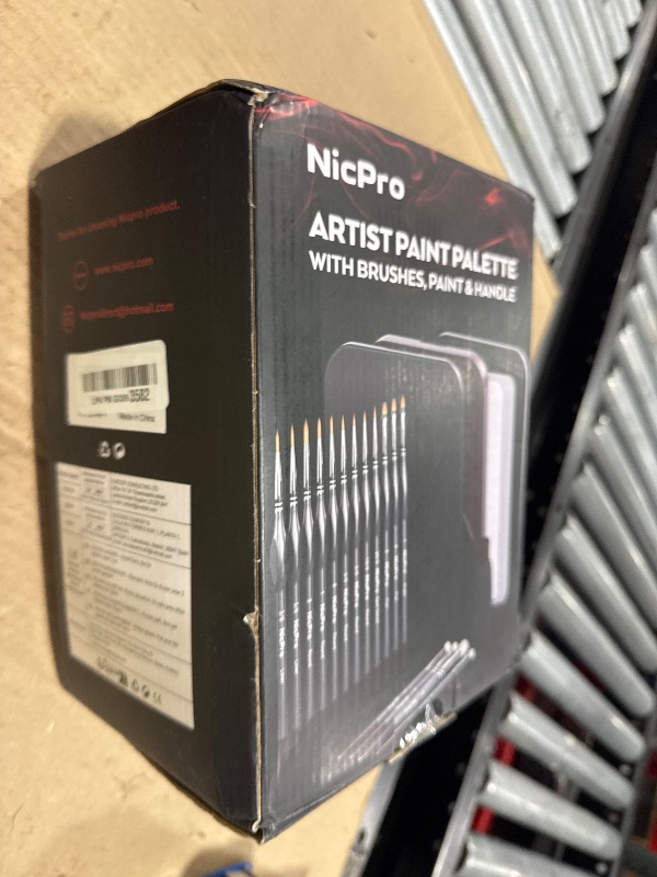 Photo 1 of Nicpro All-in-One Miniature Painting Kit with 36 Model Paints & Wet Palette
