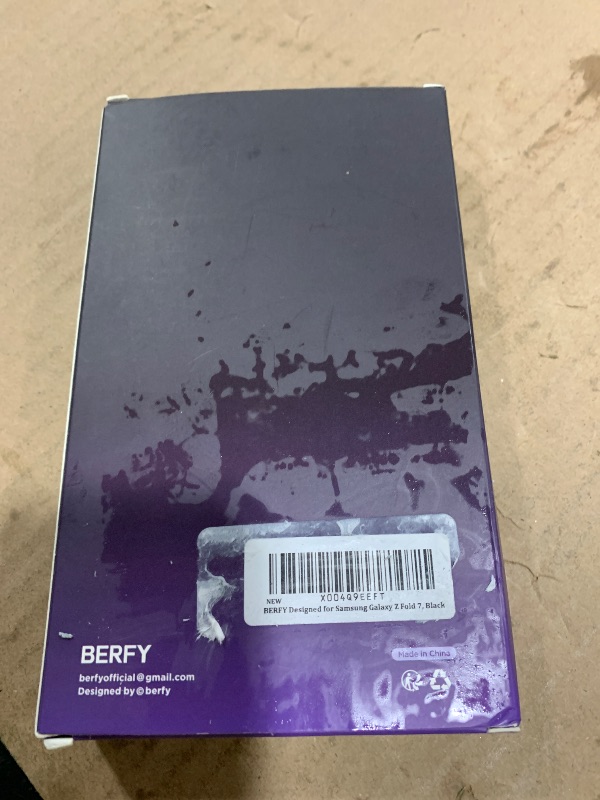 Photo 1 of BERFY for Samsung Galaxy Z Fold 7 Case, Privacy Screen Protector, Black