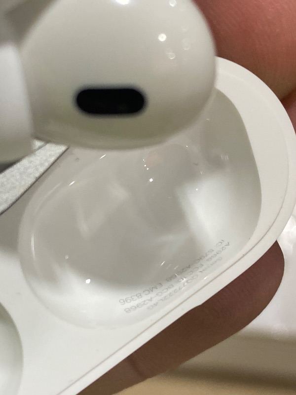 Photo 1 of Apple AirPods Pro (2nd Generation) Wireless Ear Buds with USB-C Charging, Up to 2X More Active Noise Cancelling Bluetooth Headphones, Transparency Mode, Adaptive, Personalized Spatial Audio, White