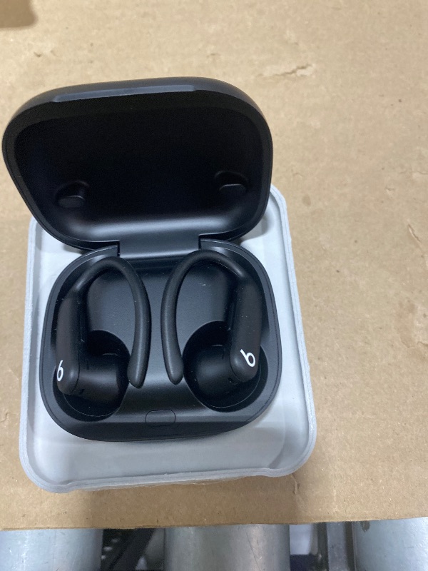 Photo 1 of Beats Powerbeats Pro 2 - Wireless Noise Cancelling Workout Earbuds with Secure- Fit Earhooks, Up to 45-Hour Battery with Charging Case, Sweat & Water Resistant, Heart Rate Monitoring - Jet Black