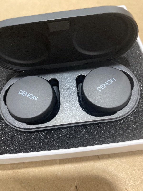 Photo 1 of Denon PerL True Wireless Earbuds, 24Hr Battery Life, Black