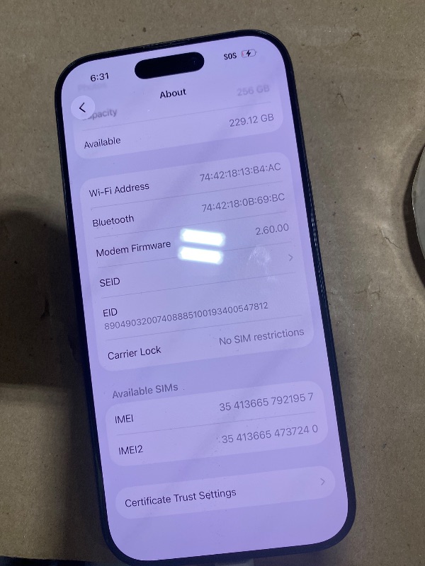 Photo 1 of Apple iPhone 16 Pro 256GB Black Titanium - Unlocked (Renewed)
