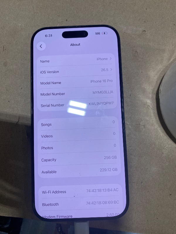 Photo 1 of Apple iPhone 16 Pro 256GB Black Titanium - Unlocked (Renewed)