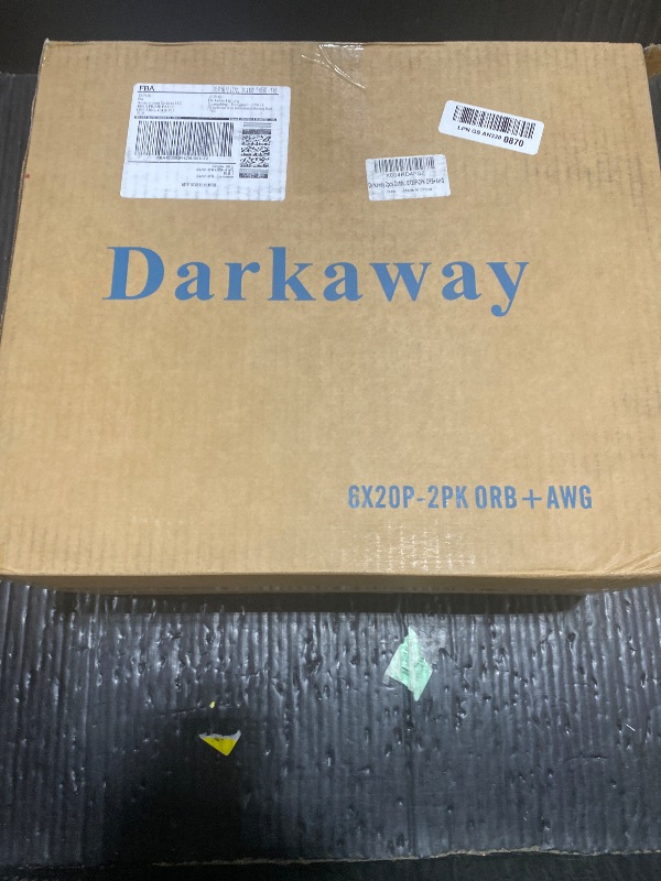 Photo 1 of Darkaway Outdoor Post Light, 2 Pack, Bronze-Amber
