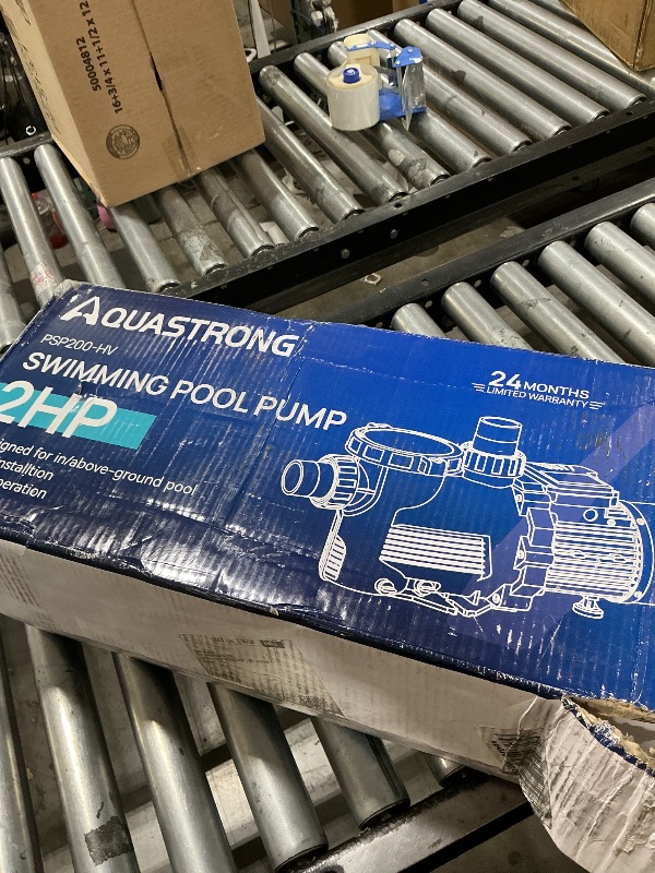 Photo 1 of Aquastrong 1.5HP In/Above Ground Pool Pump, Dual Speed with Timer, 115V, 4795GPH, High Flow Self Primming Swimming Pool Pump,Black