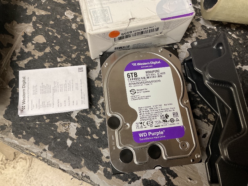 Photo 1 of Western Digital 6TB WD Purple Internal Hard Drive