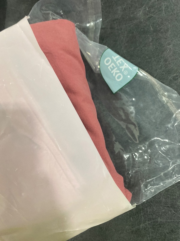Photo 1 of JELLYMONI King Duvet Cover Set - 100% Washed Cotton, Deep Rose