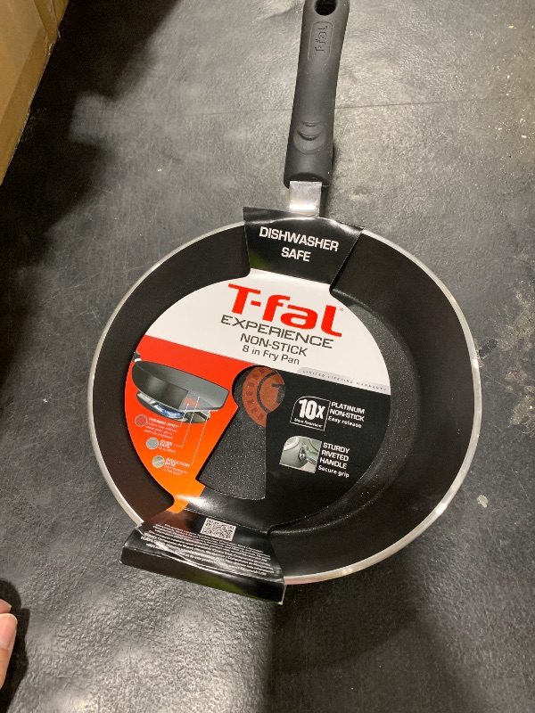 Photo 1 of T-Fal Experience Nonstick Frying Pan, 8 in Induction Skillet, Black