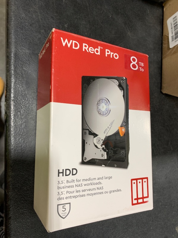 Photo 1 of Western Digital 8TB WD Red Pro NAS Internal Hard Drive HDD