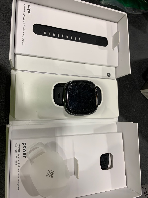 Photo 1 of Google Fitbit Versa 4 Fitness Smartwatch, 24/7 Heart Rate - Black/Graphite