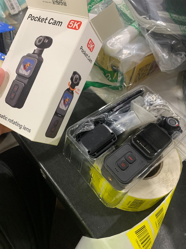Photo 1 of VOLAREON Vlogging Camera with 270° Motorized Rotating Lens and Face Tracking, 5K Portable Wearable POV Body Cam for Solo Creators and Travel, External Mic, Remote and 64GB Memory Card Included