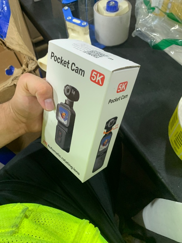 Photo 1 of VOLAREON Vlogging Camera with 270° Motorized Rotating Lens and Face Tracking, 5K Portable Wearable POV Body Cam for Solo Creators and Travel, External Mic, Remote and 64GB Memory Card Included
