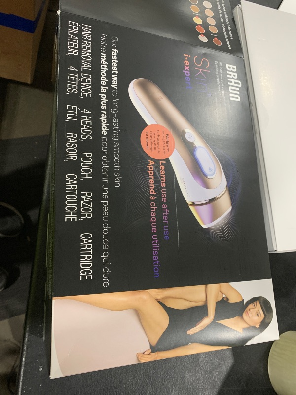 Photo 1 of Braun Smart IPL, Skin i·Expert Pro 7, VOGUE's Best Hair Removal Device, IPL Hair Removal for Women and Men, Permanent Laser Hair Reduction At-Home, World's 1st Smart App, 4 Heads, IPL7387