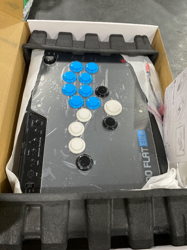 Photo 1 of MAYFLASH F700 FLAT Elite Wireless Arcade Stick Leverless All Button Controller with Sanwa buttons Compatible with PS5, PS4, PC, Xbox Series S/X, Switch/Switch 2 Support Bluetooth, 2.4G and Wired