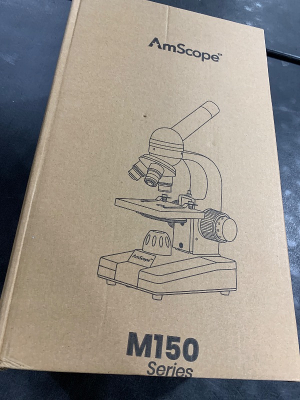 Photo 1 of AmScope M150C I 1000X All-Metal Optical Glass Lenses Cordless LED