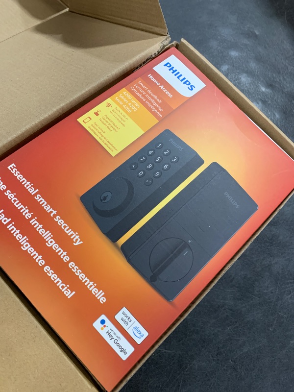 Photo 1 of Philips WiFi Smart Door Lock with Handle, Built-in WiFi App Remote Control, Keyless Entry Door Locks for Front Door, Smart Deadbolt Auto Lock, Support Alexa & Google, IP54 Waterproof, Matte Black