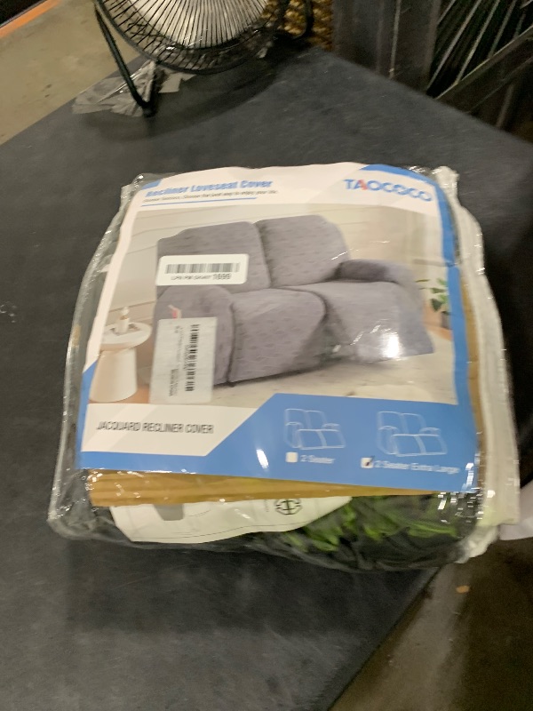 View 2 of TAOCOCO Recliner Loveseat Cover - Dark Grey, 2 Seater