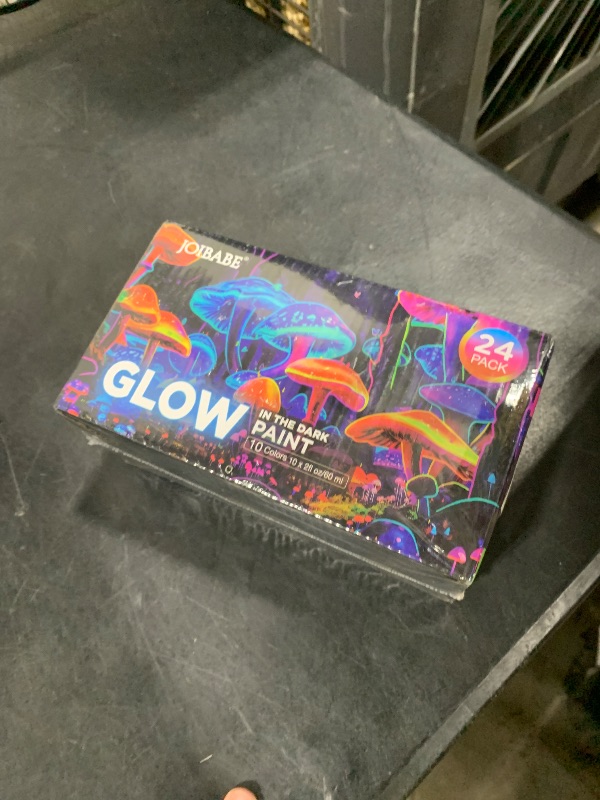 Photo 1 of joibabe Glow in the Dark Acrylic Paint Set, 10 Colors