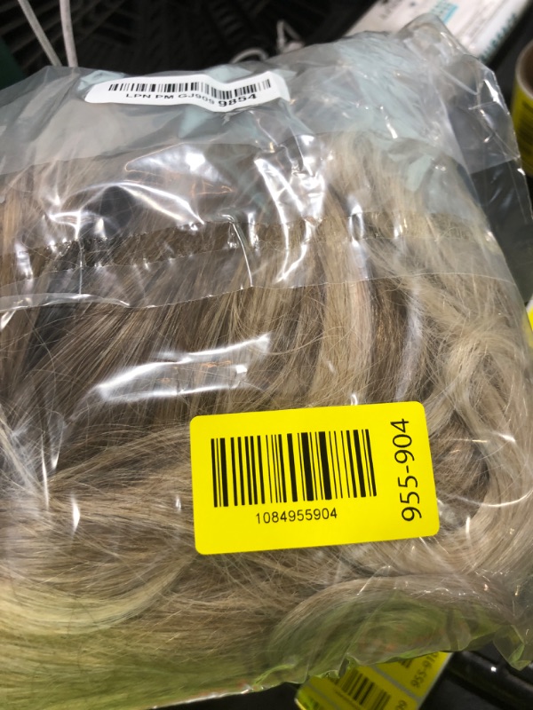 Photo 1 of Dofami Ombre Ash Blonde 30" Synthetic Lace Front Wig