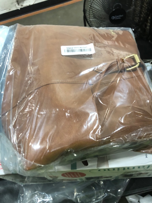 Photo 1 of LOVEVOOK Leather Laptop Tote Bag for Women, 17.3 Inch