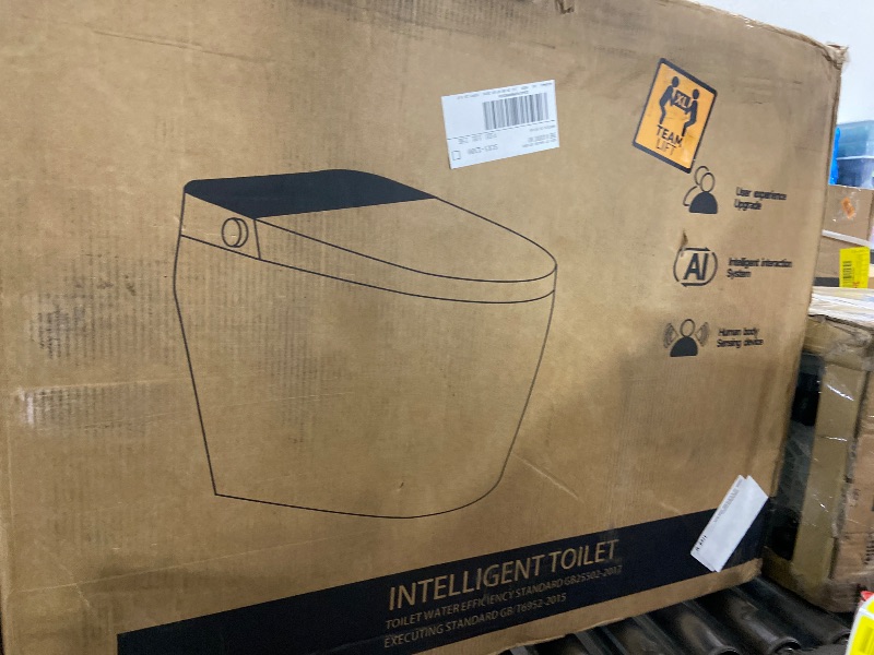 Photo 1 of Electric Bidet Smart Toilet, Voice Control, Auto Open/Close Lid & Seat with Radar and Foot Sensor, Auto Flushing, 6 Modes Warm Water Wash, Dryer, Heated Seat, 20-year warranty. (TD-768EV)