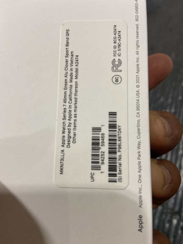 Photo 1 of Apple Watch Series 7 GPS 45mm Smartwatch