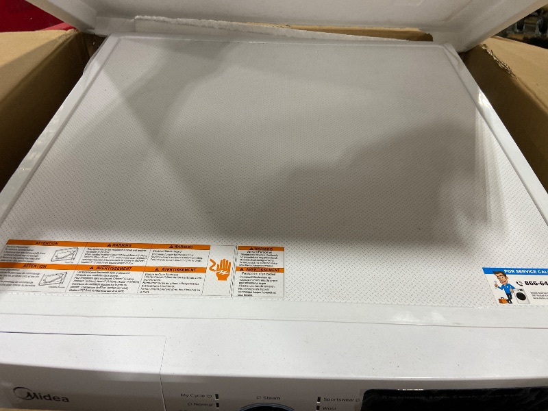 Photo 1 of Midea Washer Dryer Combo 2.7 Cu.ft 24" All-in-One Front Load 1400 RPM White