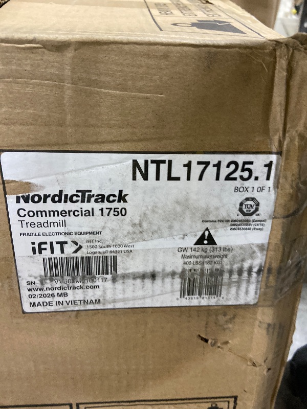 Photo 1 of NordicTrack Commercial 1750 Treadmill with iFIT