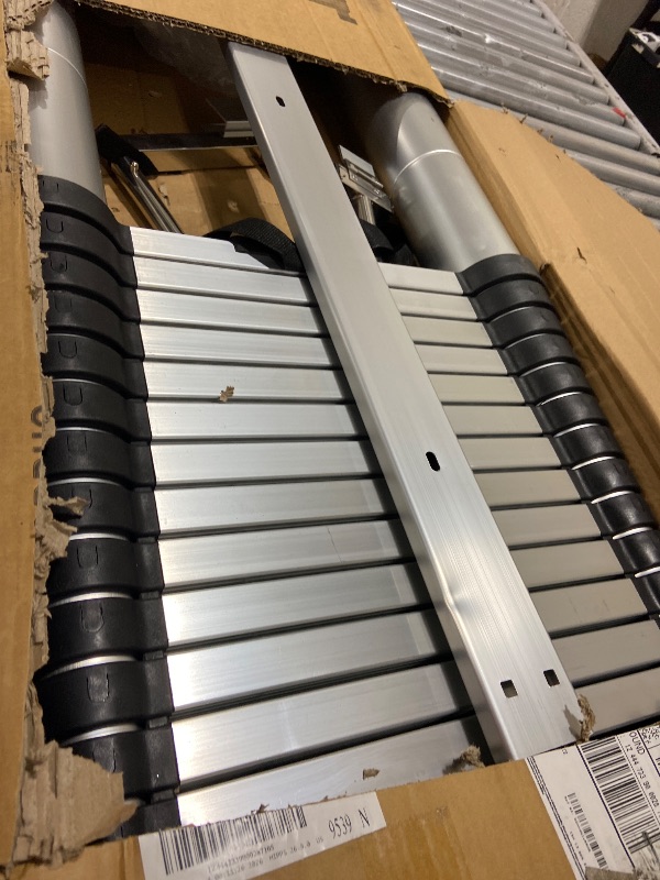 Photo 1 of JADDUO 24.6 FT Telescoping Ladder - Silver