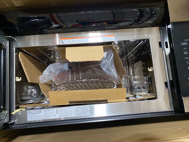 Photo 1 of BLACK+DECKER 1.5 Cu.Ft. Over-the-Range Microwave Oven with Air Fryer