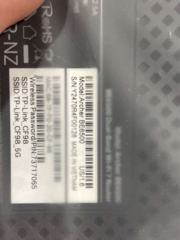 Photo 1 of TP-Link BE6500 WiFi 7 Router (BE400)