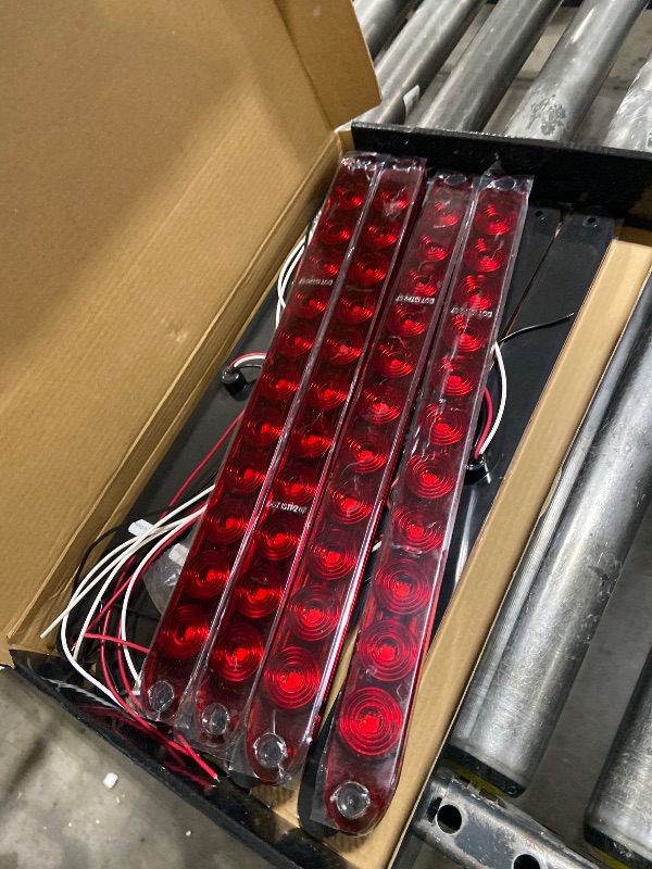 Photo 1 of Partsam 10Pcs 15" Red LED Trailer Tail Light Bar
