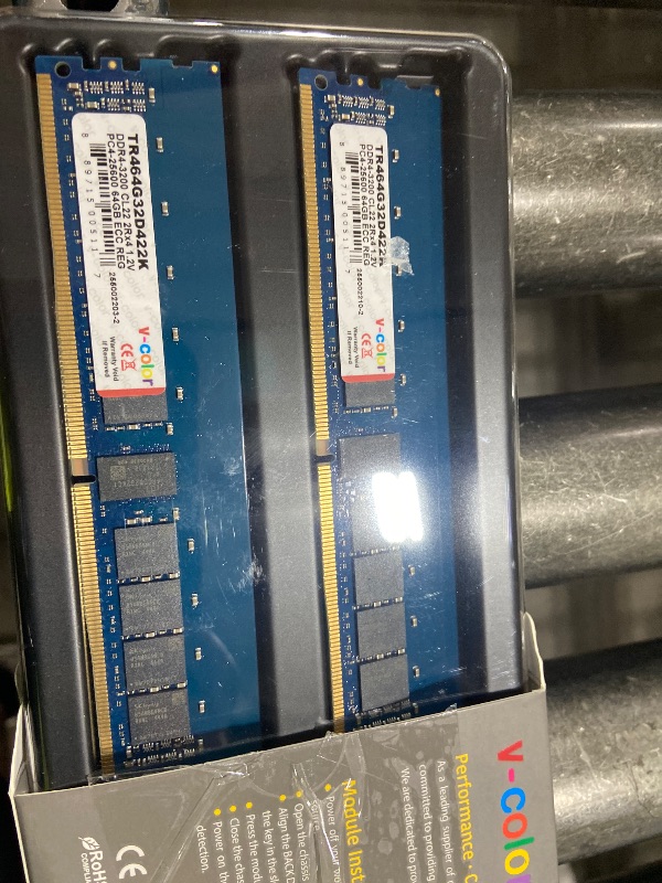 Photo 1 of V-COLOR 128GB DDR4 ECC R-DIMM 3200MHz Memory