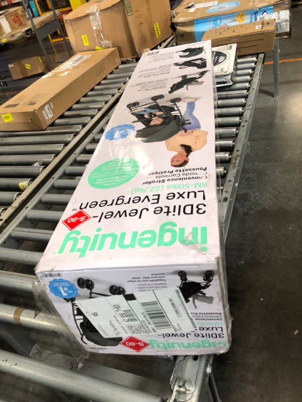 View 2 of ** MISSING PARTS ** 3Dlite Jewel Convenience Stroller – Lightweight Folding Stroller with Car Seat Compatibility, Extra-Large Canopy & Storage