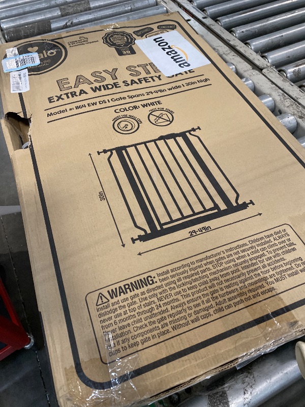View 2 of *** Missing pieces *** Regalo Easy Step Extra Wide Baby Gate (White)