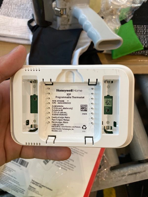 View 4 of [Missing Back Plate] Honeywell Home X2P Programmable Thermostat, White