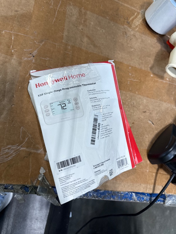 View 2 of [Missing Back Plate] Honeywell Home X2P Programmable Thermostat, White